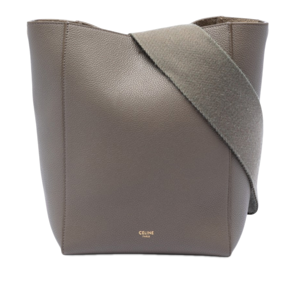 Pre-Loved Celine Small Soft Grained Calfskin Seau Sangle Bucket Bag